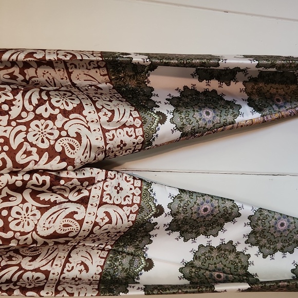 Zara Multicolor Patchwork Wide-Leg Pants - Picture 7 of 7